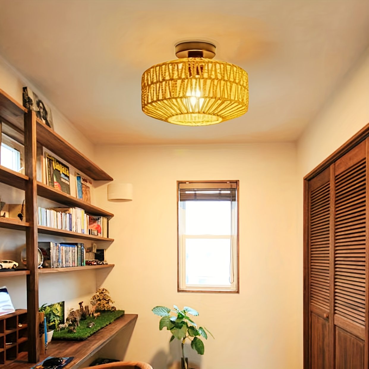 Unique Hand-woven Ceiling Light