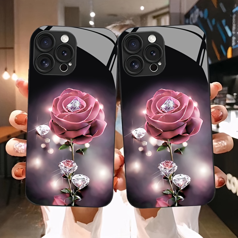 

Starry Night Rose Is Suitable For Iphone 15/14/13/12/11/xsm/xr/xs/x/7 Mobile Phone Cases. It Has A Simple And Design, Luxury, Dirt-resistant And Durable