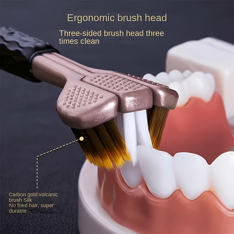 5pcs Adult Soft Nylon Bristle Toothbrush Set