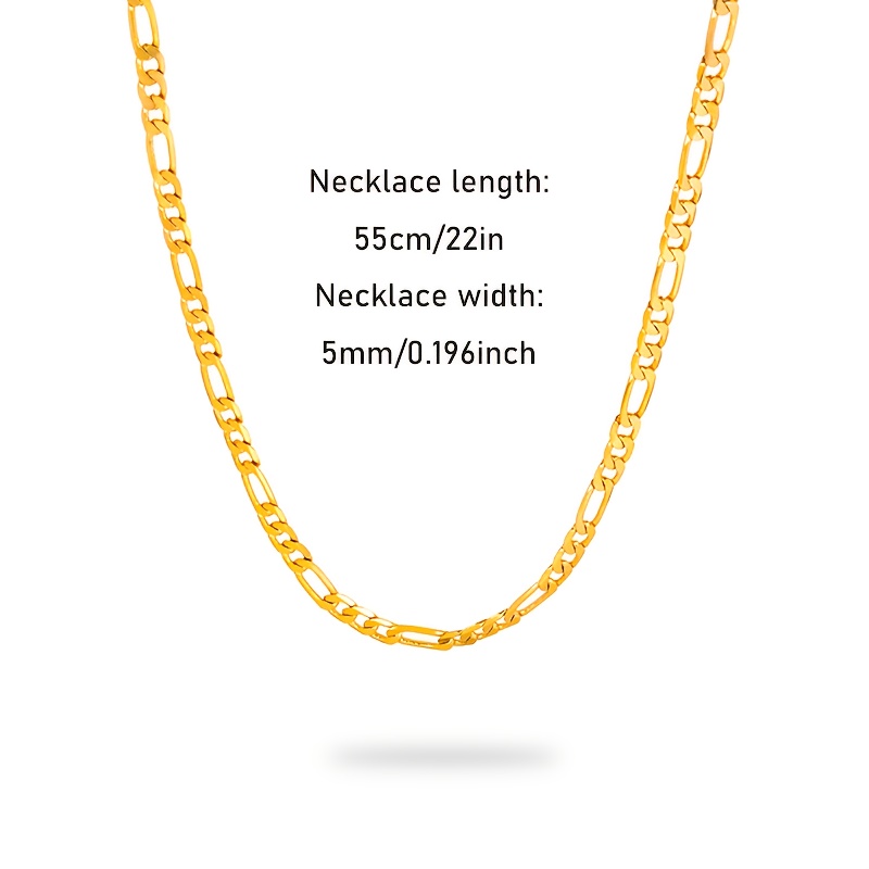925 Sterling Silver Golden Necklace Men And Women Fashion Trendy New Daily Simple Elegant Birthday Valentine's Day Halloween Christmas Gift Exquisite Packaging Gift Box