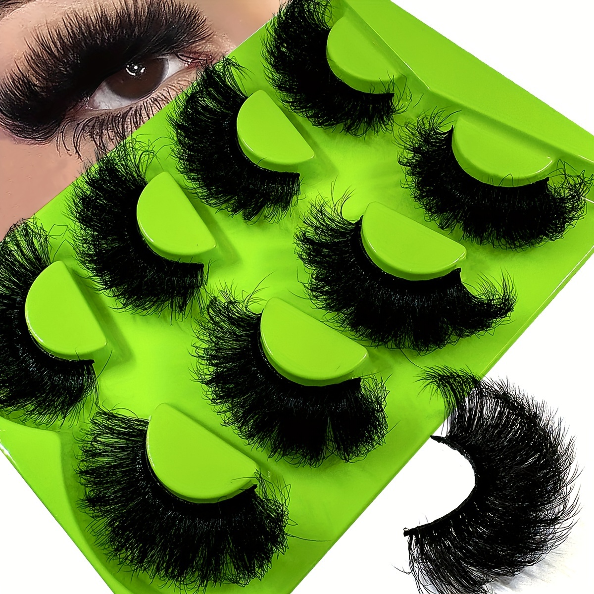 

4 Pairs 9d Thickened 20-25mm Mink Lashes, Fluffy Dramatic Eyelashes, Easy Application, Reusable Comfortable, Multi-style Options (cat Eye, , , Fluffy, Dense), 16-18mm/19-21mm/22-25mm Lengths