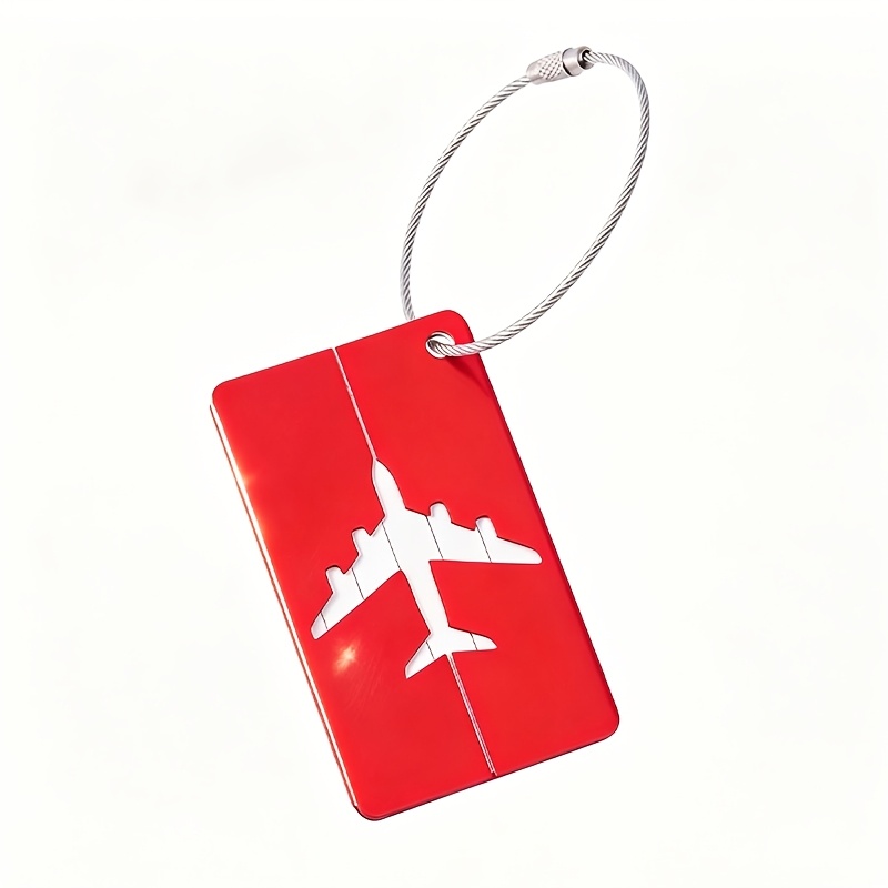 Customizable Airplane Logo Luggage Tag, Engravable