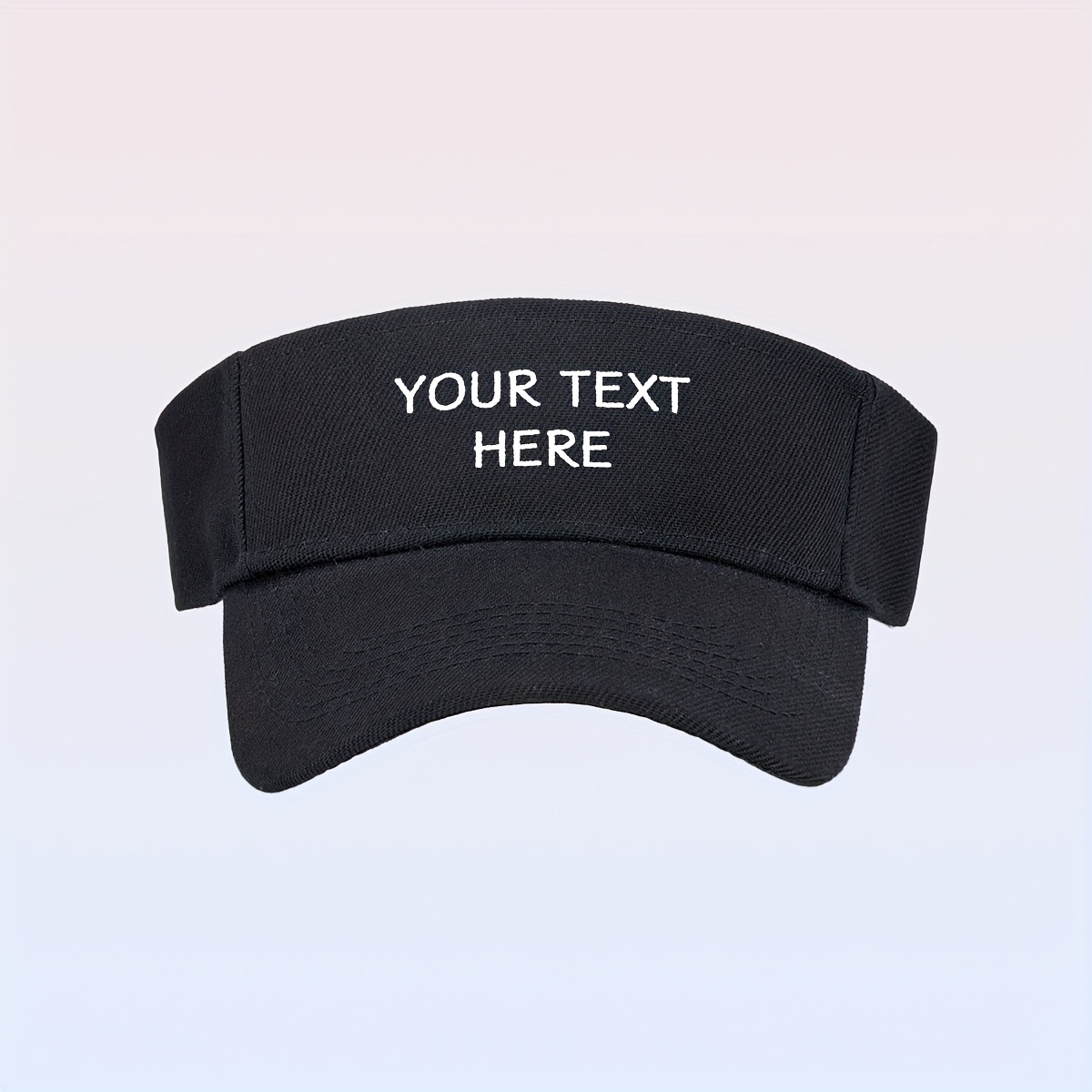TEMU [customization] 1pc Printed Top Hat With Customizable Text, Suitable For Men And Women, Lightweight And Comfortable, In Multiple Colors, Holiday