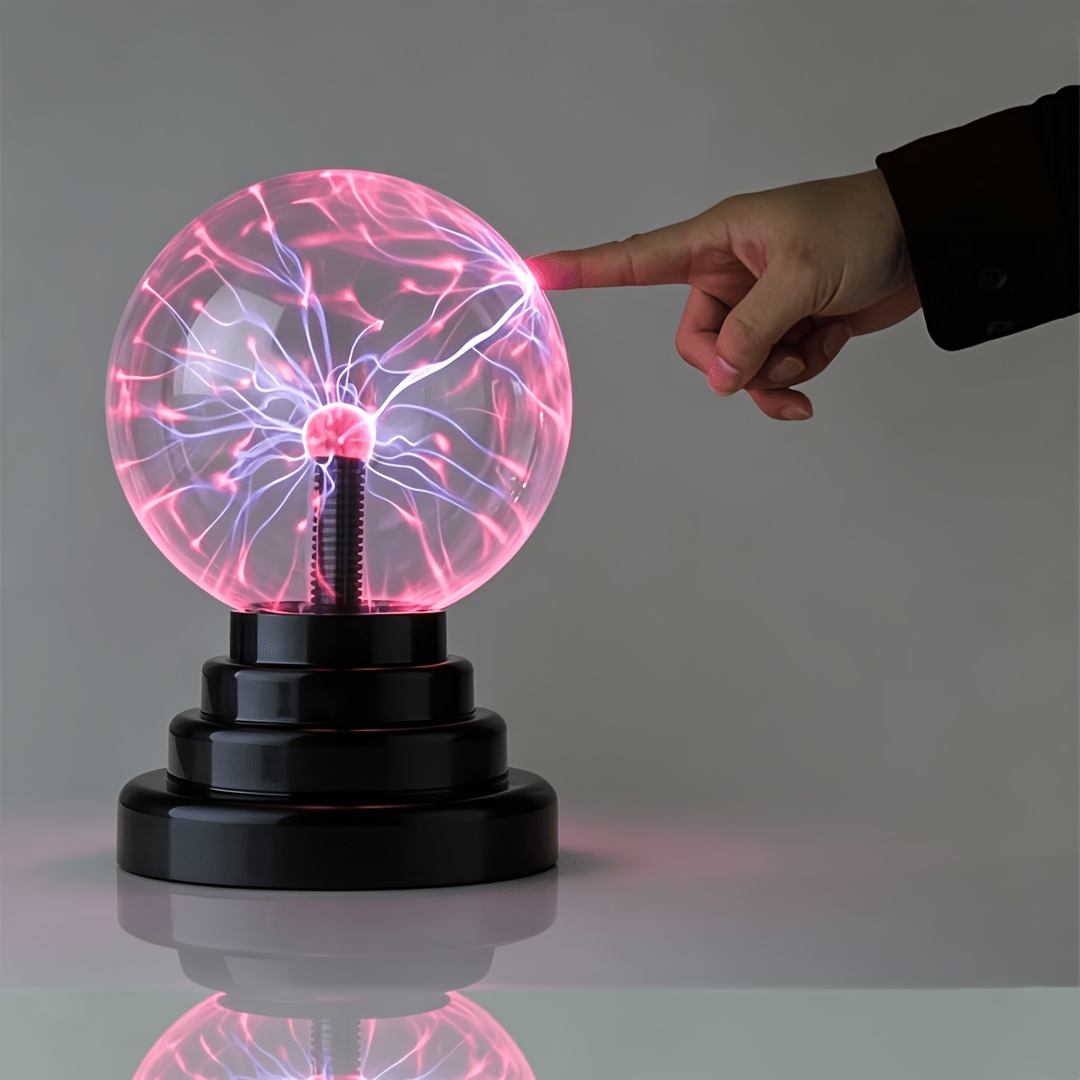 1pc Plasma Ball Lamp Touch Control Led Night Light, Usb Powered Magic With Interactive Effect, Cool Gadget Desk Decor For Bedroom And Gaming Room, Unique Decorative Light Gift For Teens And Adults