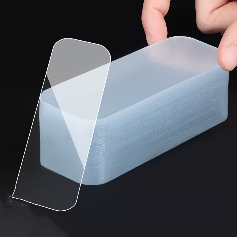TEMU 20pcs Of Square Seamless Double-sided Tape, Thickened Acrylic Square High- Wall Fixing Adhesive Without Drilling