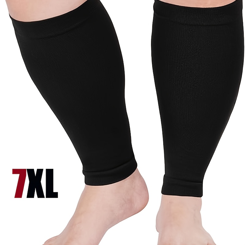 E-shop 1 Paar PC Unisex Kompressions-Beinmanschetten mit abgestuftem Druck in Übergröße für Laufen, Fitness, Einkaufen Freizeitkleidung