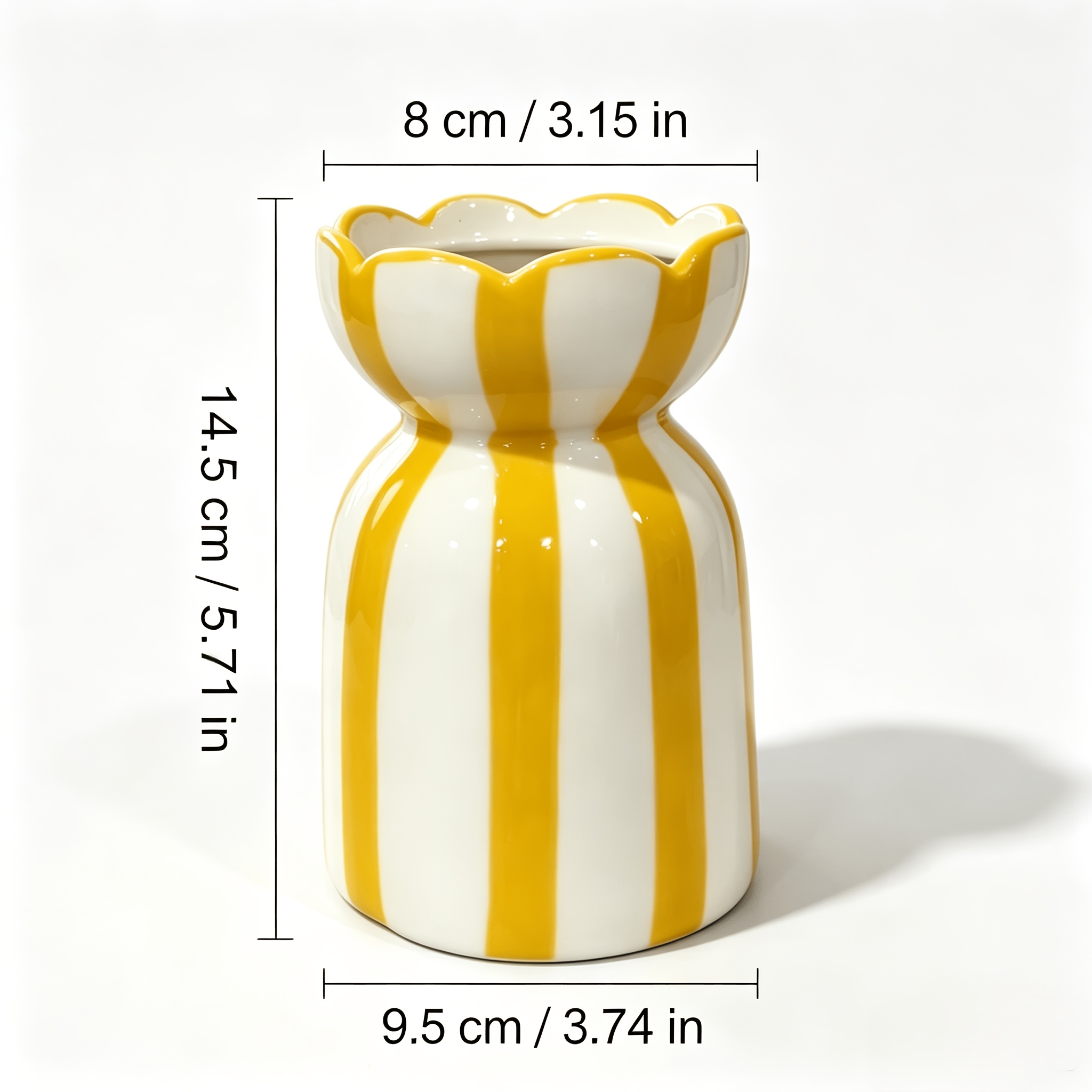 TEMU Hand-painted Ceramic Round Vase With - Modern Minimalist Suitable For Tv Cabinet, Entryway, Decor - Neutral Color Vase Suitable For Living Room,