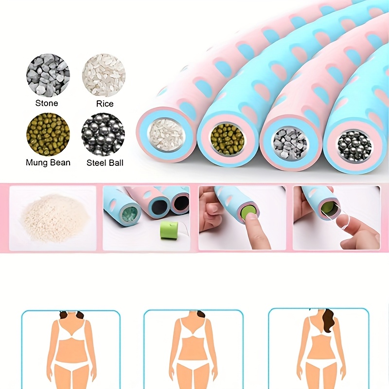 Multi-section Adjustable Resistance Band, Thickened Foam Adult Fitness Equipment, Suitable for Indoor and Outdoor Use, Ideal for Fitness, Dance, and More