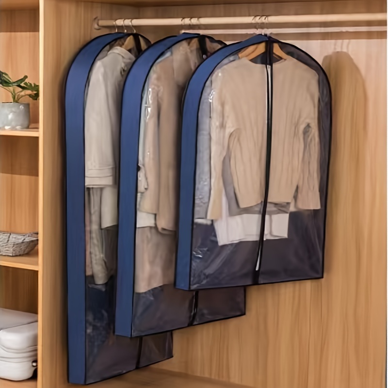 

Large Capacity Garment Cover, Hanging Dust Bag, Dust-proof Wardrobe Storage Organizer For Clothes Protection