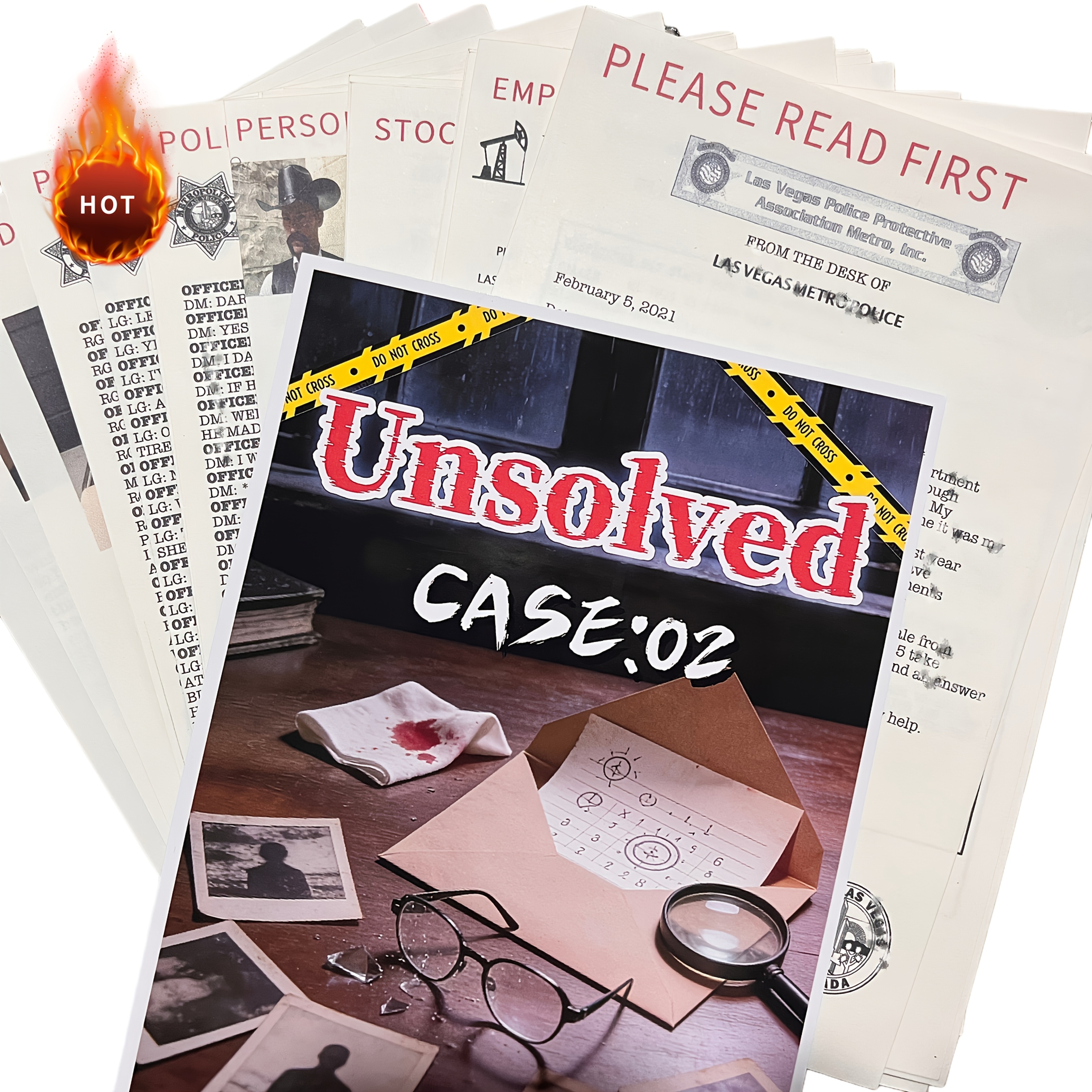   case     real   investigation with   report interviews and   single or team detective game   14   detective experience paper materials detective game real  