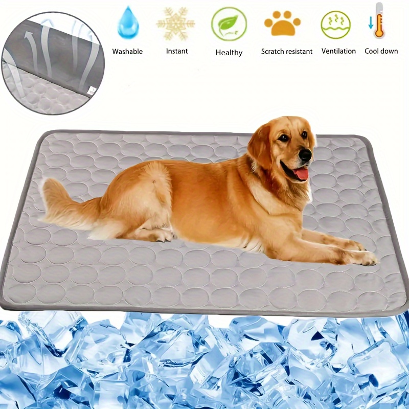 

Dog Cooling Mat, Pet Dog Self Cooling Pad, Ice Silk Washable Summer Cooling Mat For Dogs Cats, Kennels, Crates And Beds