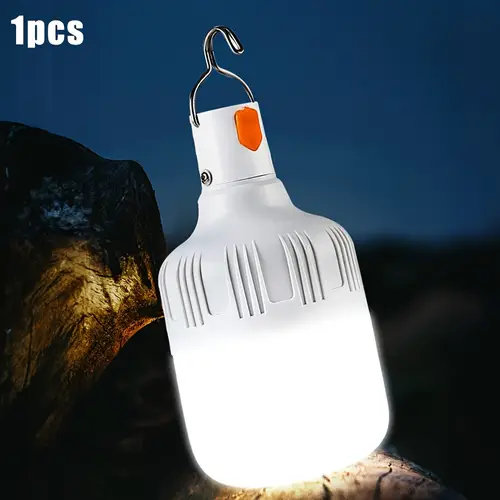 usb rechargeable portable led camping lantern 1pc 400mah lithium battery high brightness hook light emergency work nightlight for home decor thanksgiving christmas without battery