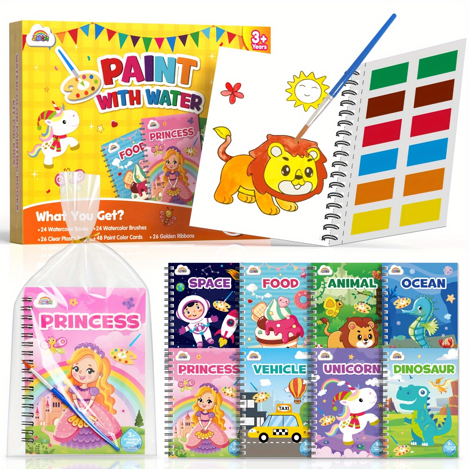 TEMU Zmlm 24 Books For Kids Party Favors - Bulk Mini Coloring Books 4-8, Small Activity Books For Toddlers Art Crafts Classroom Birthday Return Gifts