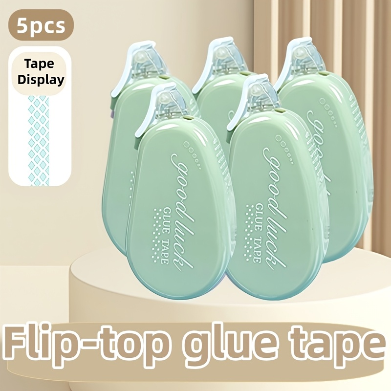 E-shop 5 Stück hochwertiges doppelseitiges Rollband - für Scrapbooking, Dekoration und Projekte - Leicht zu transportierende Büro- und Schulbedarf -