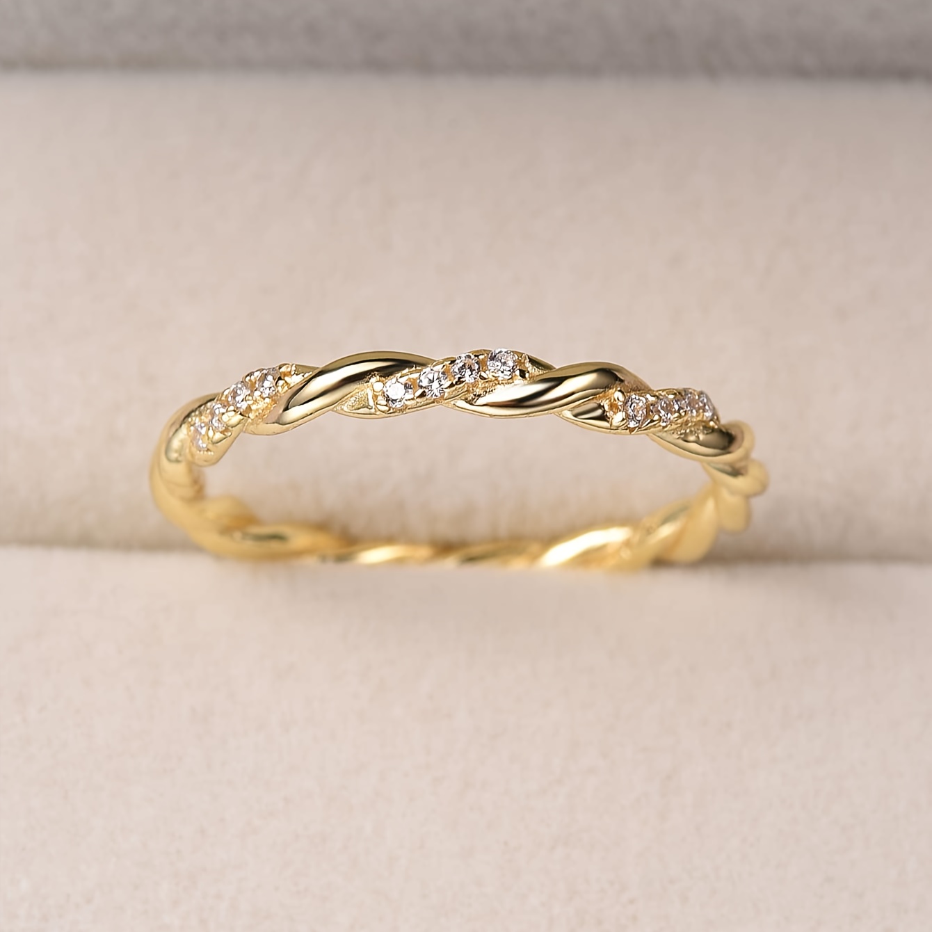Women's S925 Silver Line Twist Wrap Ring, Wedding Gift