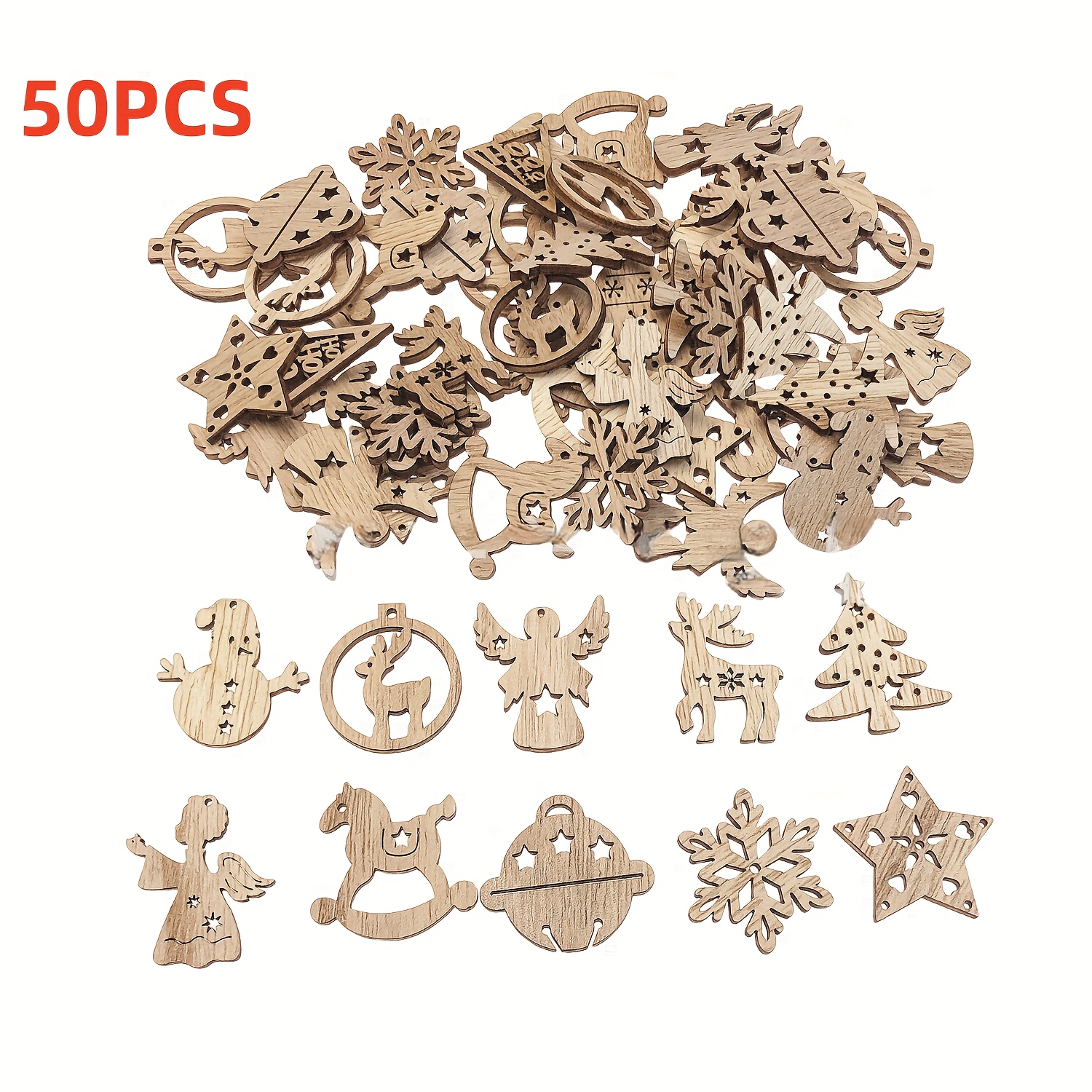 50pcs Handmade Diy Decoration Snowman Creative Home Party Christmas Celebration Gift Christmas Pendant