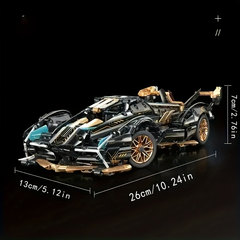 14 Supercar Building Blocks Model High Tech Racing Car Kit