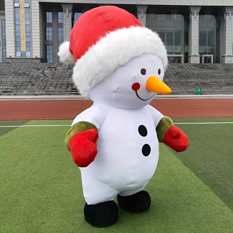 giant snowman mascot inflatable costume christmas snowman Temu