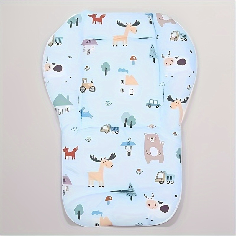 TEMU Baby Stroller Cushion Pad Universal 4 Seasons, Infant Car Seat Liner With Polyester Fiber, Warm And Comfortable For Newborn To Toddlers 0-3 Years - Washable And Breathable Stroller Cotton Mat