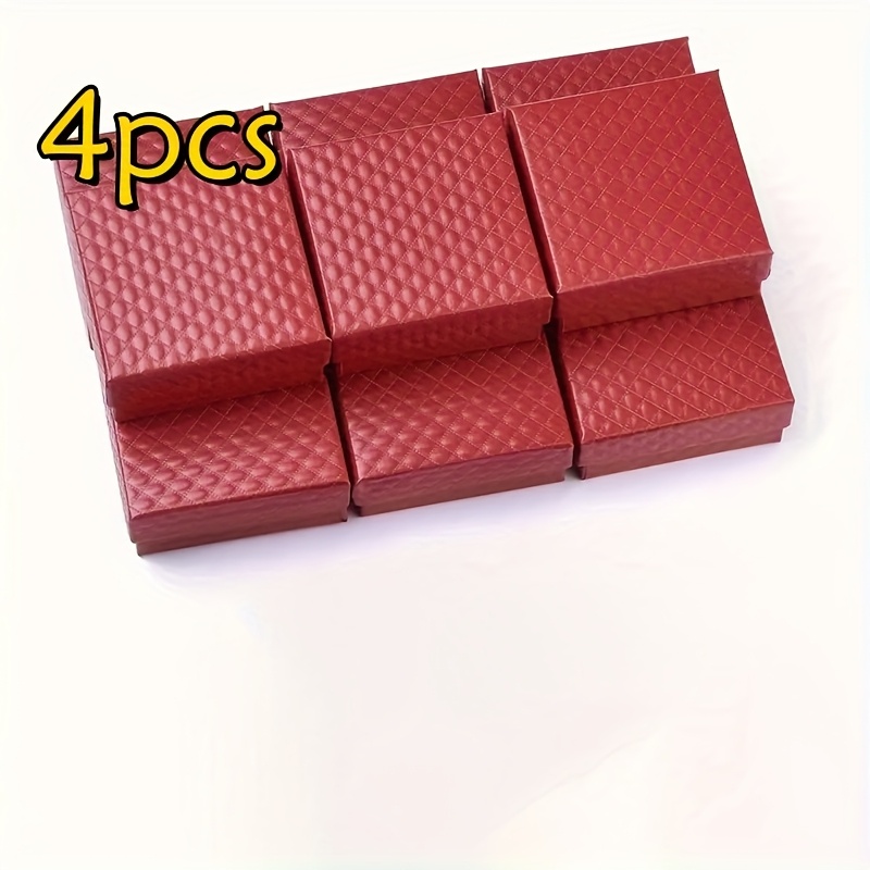 4/6/8/15pcs Square Jewelry Gift Box for Valentine's Day