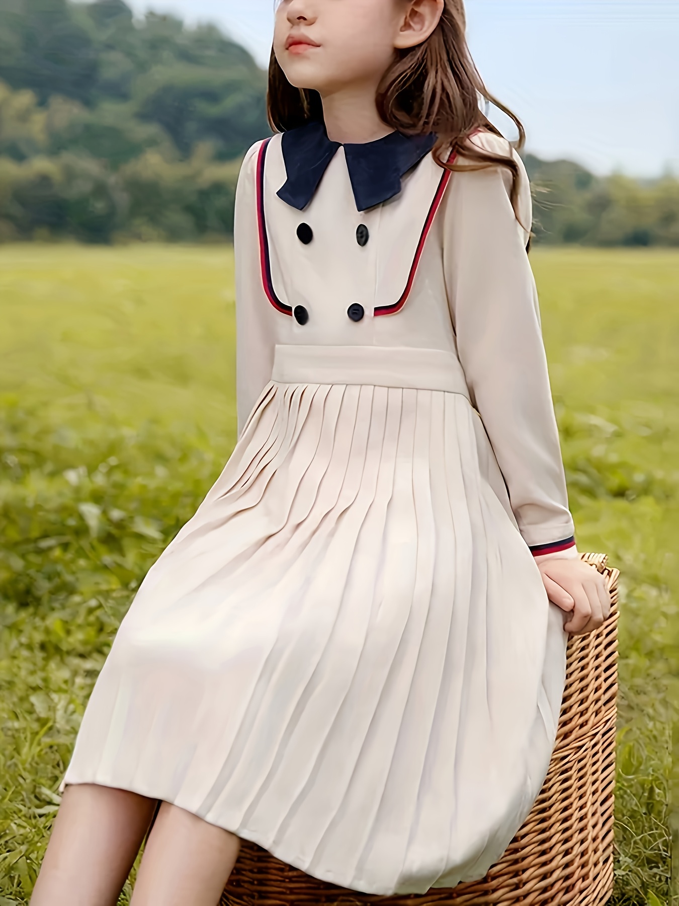 Girls' Dress Spring Autumn New Korean Style * Skirt Long Sleeve *-Length  Princess Dress