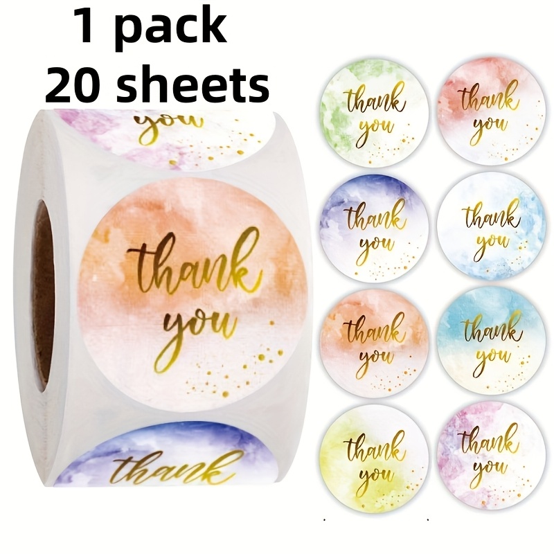 

Round Thank You Stickers, Sealing Labels For Packaging And Handmade Crafts, Decorative Appreciation Seals, Packaging Seals | Decorative Stickers | Paper, Vinyl Stickers