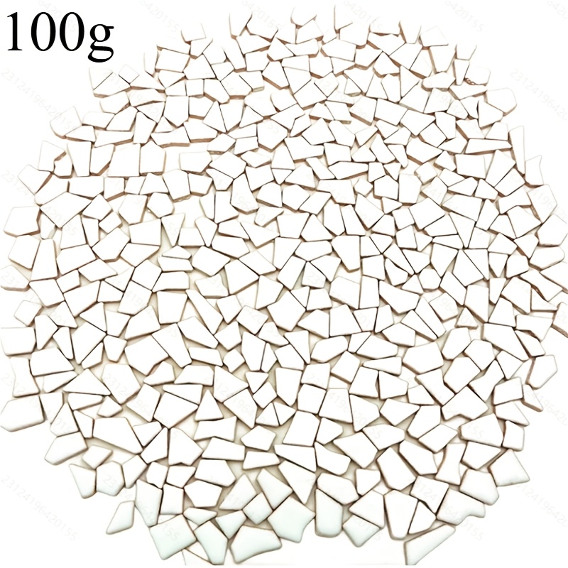 A Set Of Irregular Ceramic For Mosaic Tiles, Perfect For Crafting And Home Decoration, Featuring In Sizes For Artistic Projects