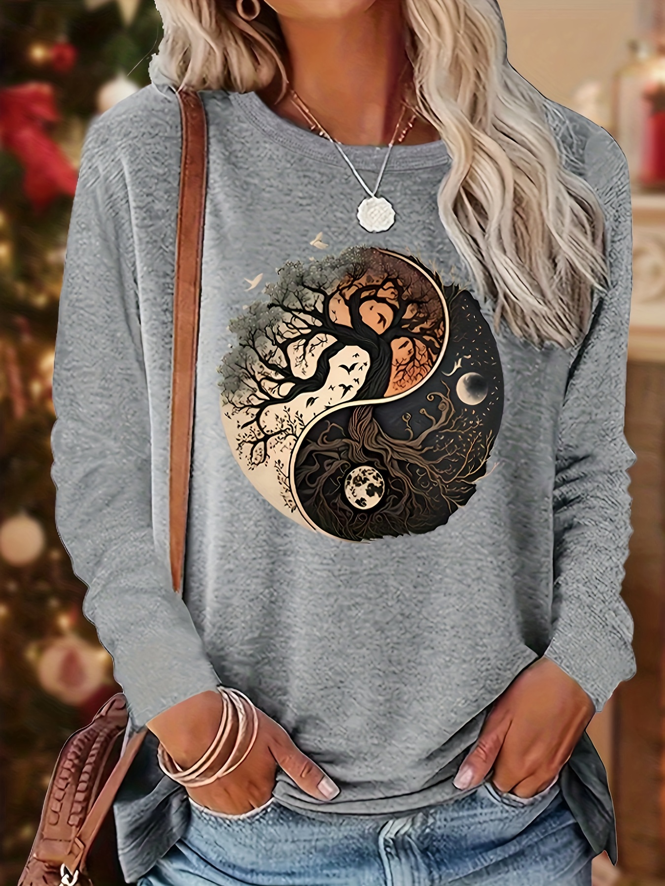 tシャツ SWITCHING LANTERN SLEEVE TEE レディース White Cotton Shirt with Lantern Sleeves - Women's V-Neck