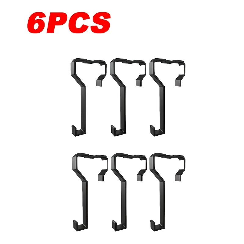 Image of 6pcs Window Frame Hooks, Suitable For Camping Parking, Outdoor Camping And Traveling. Installation Is Simple And The Load-bearing Is Stable.