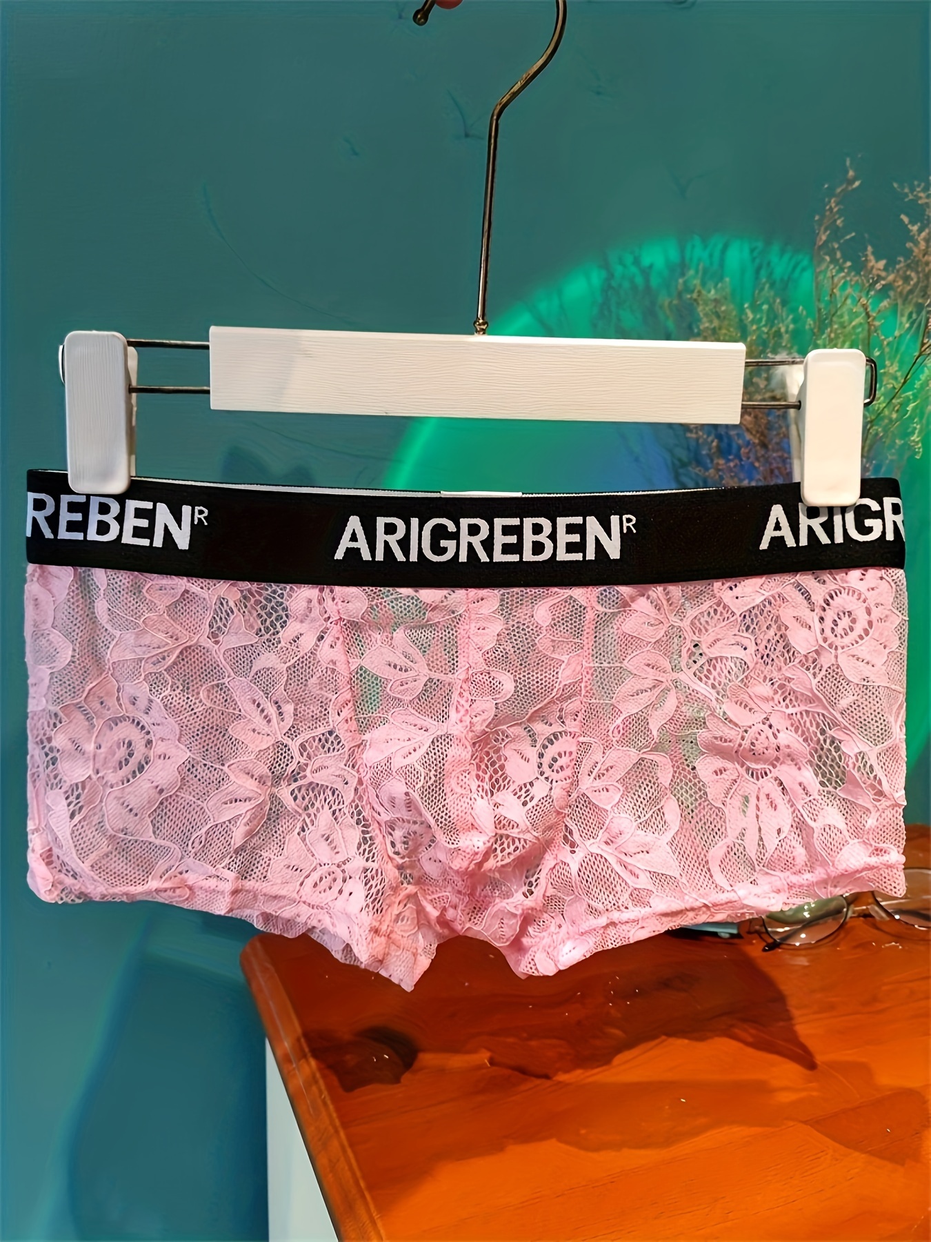 Soft mens pink lace underwear For Comfort 