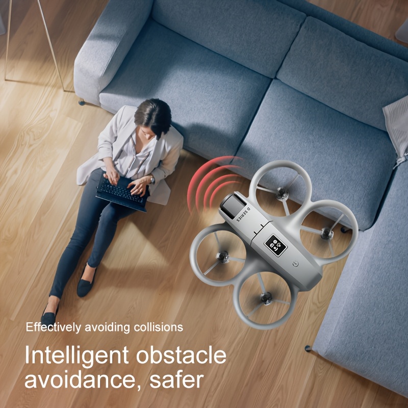 Dron D16 con cámara dual de flujo óptico, estabilización visual, control de altura, acrobacias de 360°, evitación de obstáculos, despegue y aterrizaje con un botón, regalo perfecto para diversión familiar - Imagen 7