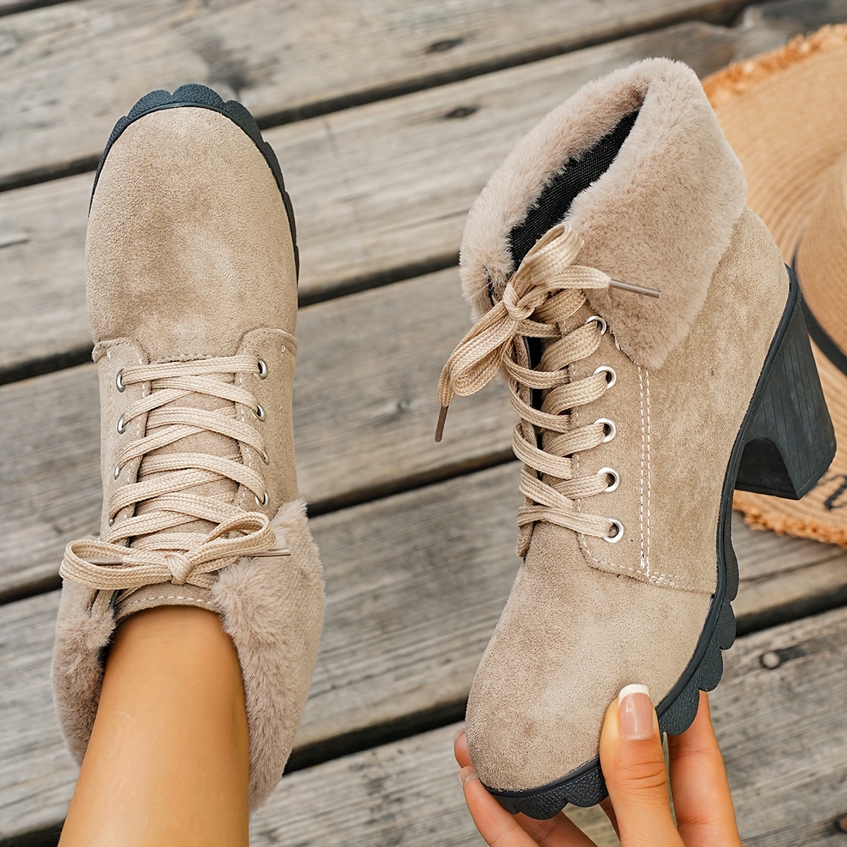 TEMU Women's Autumn/winter Ankle Boots, Women Shoes