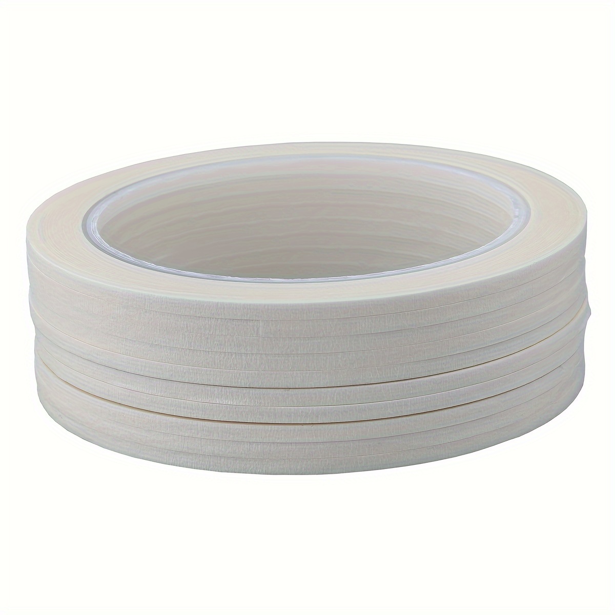 

Ncibuin White Paper Masking Tape: 3mm X 25m, 10 Rolls - Ideal For Nail Art, Painting, Spray Painting, Clothing Design, And Stand-up Pattern Making