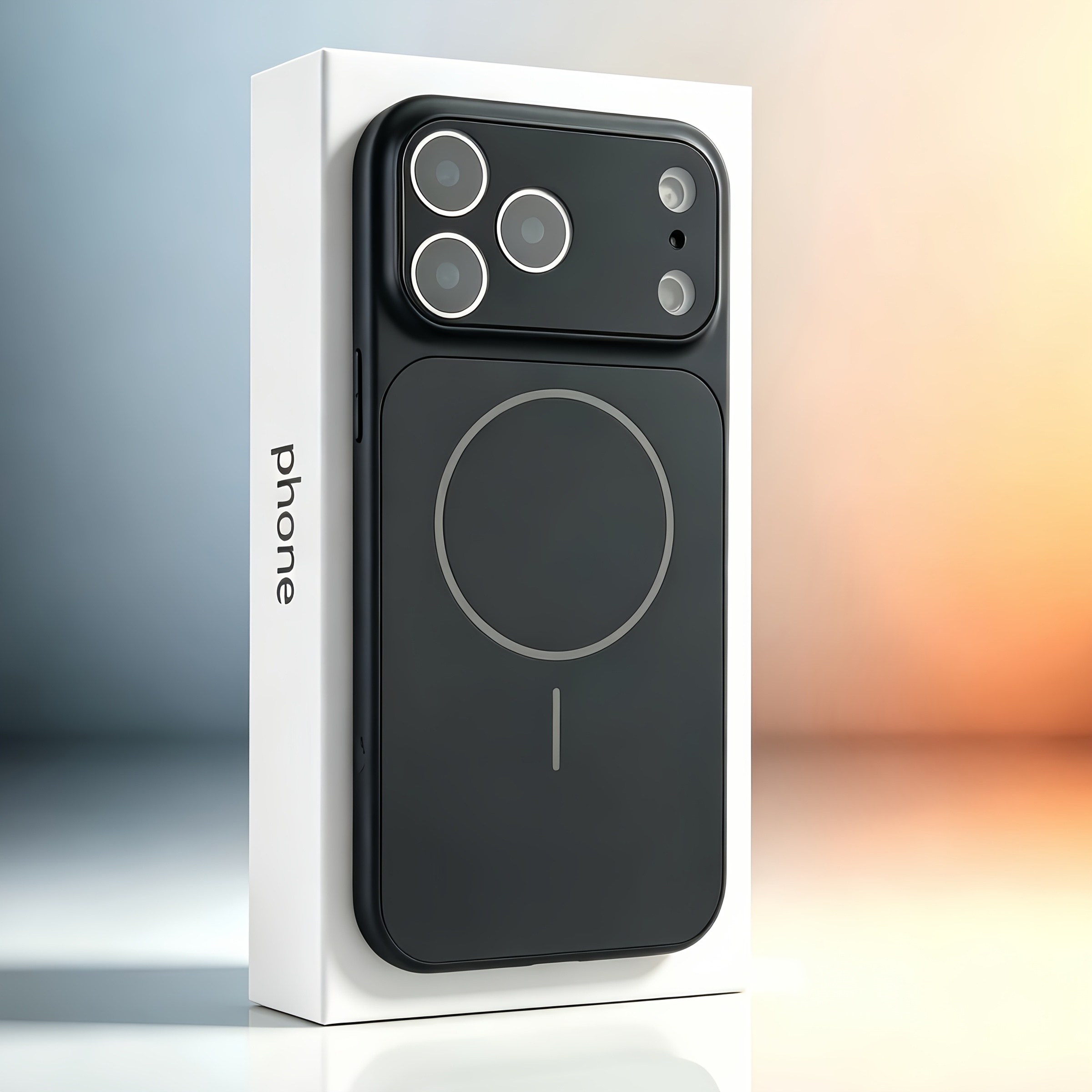 TEMU Étui de téléphone à bords souples compatible avec les modèles iPhone 17, 16, 15, 14, 13 Pro Max et Plus, avec protecteur d'objectif en verre