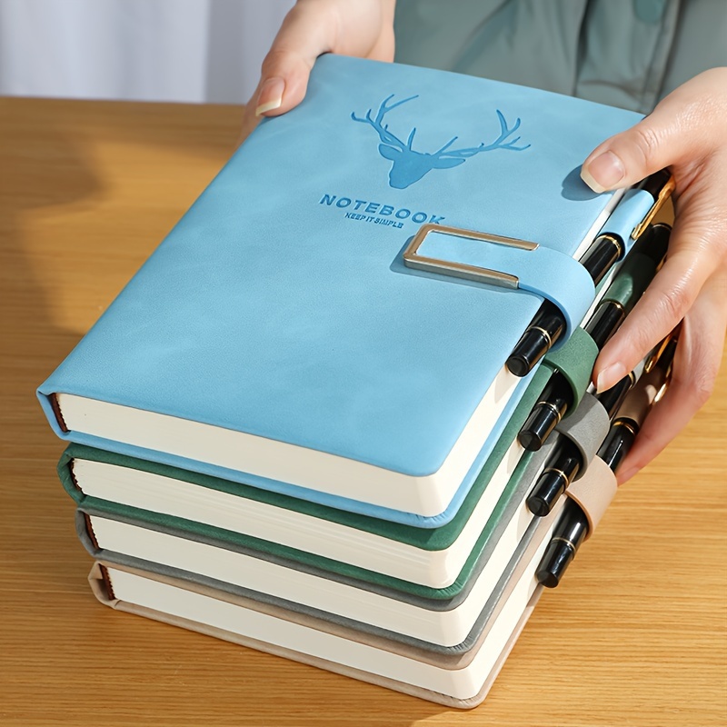 

Thick A5 Leatherbound Notebook With Soft Cover - Perfect For Students And Professionals