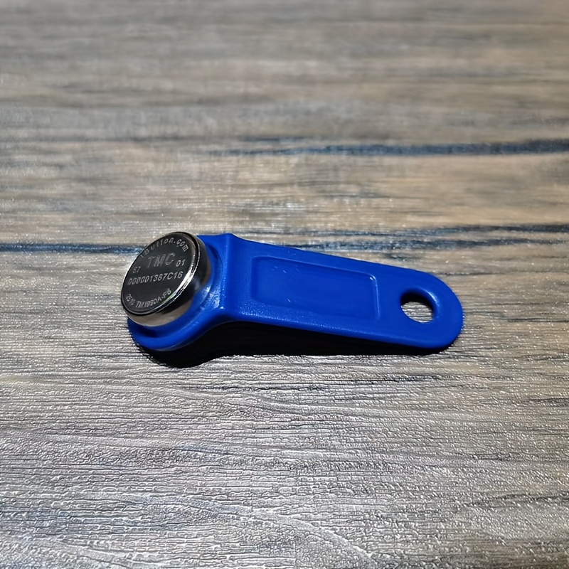Rewritable iButton Key with Blue Fob & DS1990A-F5 Compatible