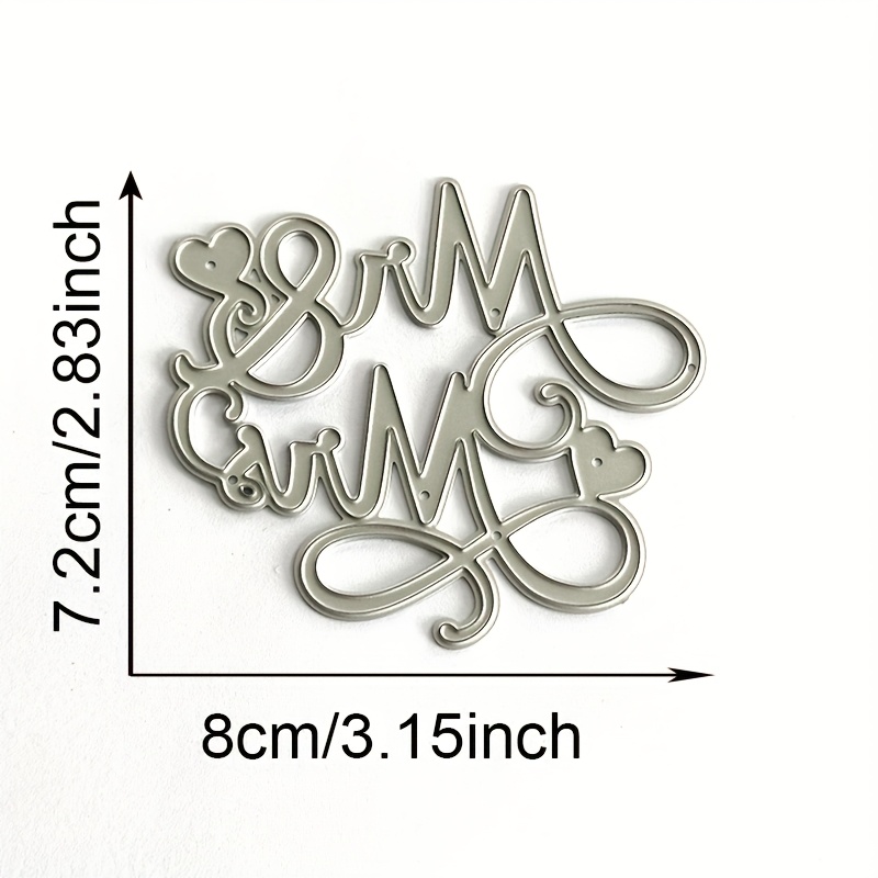 Image of 1pc Mrs Wedding Metal Cutting Dies Stencils For Scrapbooking Photo Album Decorative Embossing Paper Cards