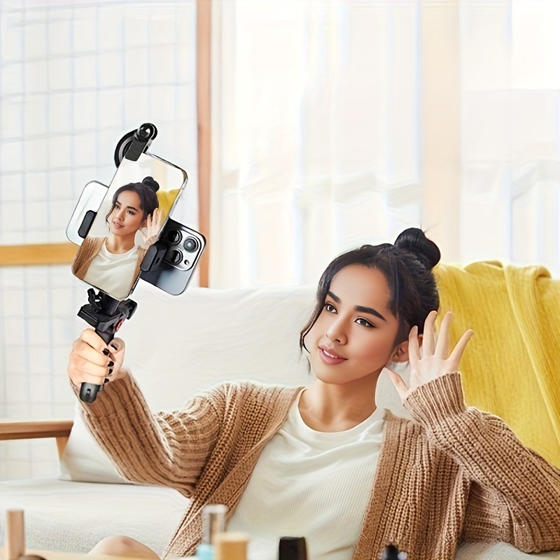 1pc multifunctional dual phone holder tripod selfie stick Temu