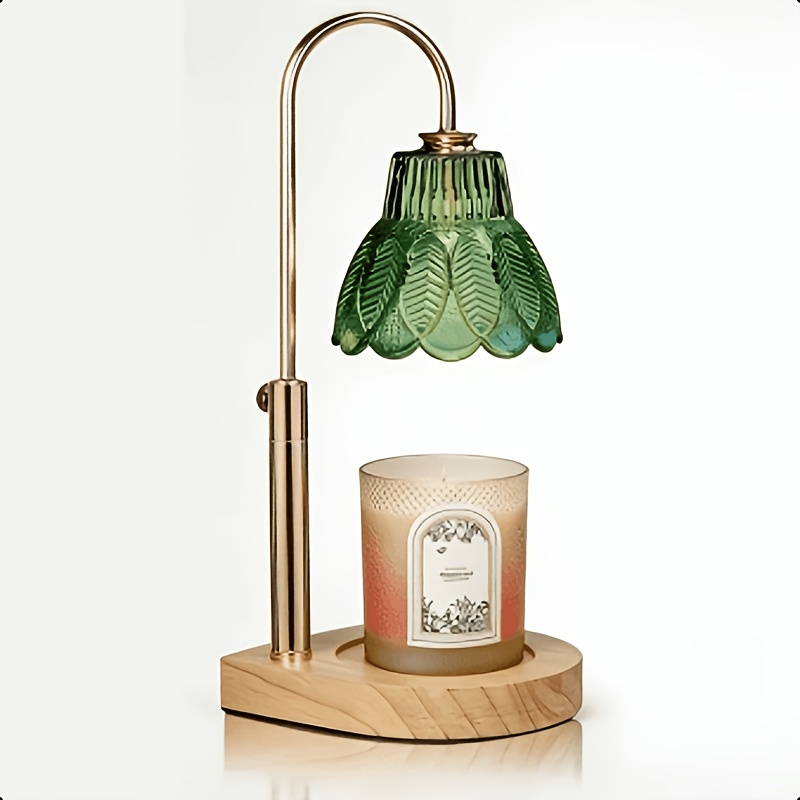 Candle Warmer Lamp, Electric Candle Lamp with Timer And Dimmer, Dimmable Candle Lamp Warmer, Adjustable Height, Timer, Bedroom Living Room Home Decor Wax Melt Warmer, Bulb Not Included
