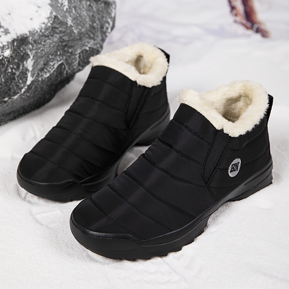 Men's Snow Boots, Warm and Comfortable Ankle Boots for Outdoor Hiking