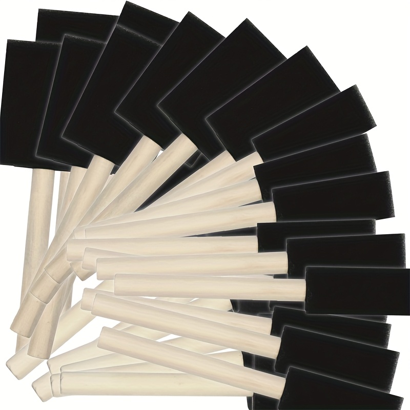 TEMU A Set Of 22 Foam Paintbrushes, Sizes 1 Inch, 2 Inches, And 3 Inches, Suitable For Painting, Staining, Varnishing, And Craft Making, An For