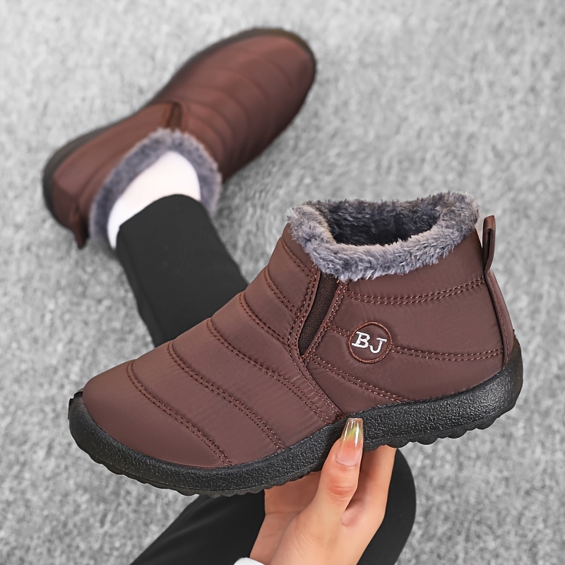 Men and Women Warm Plush Lined Winter Boots for Daily Wear