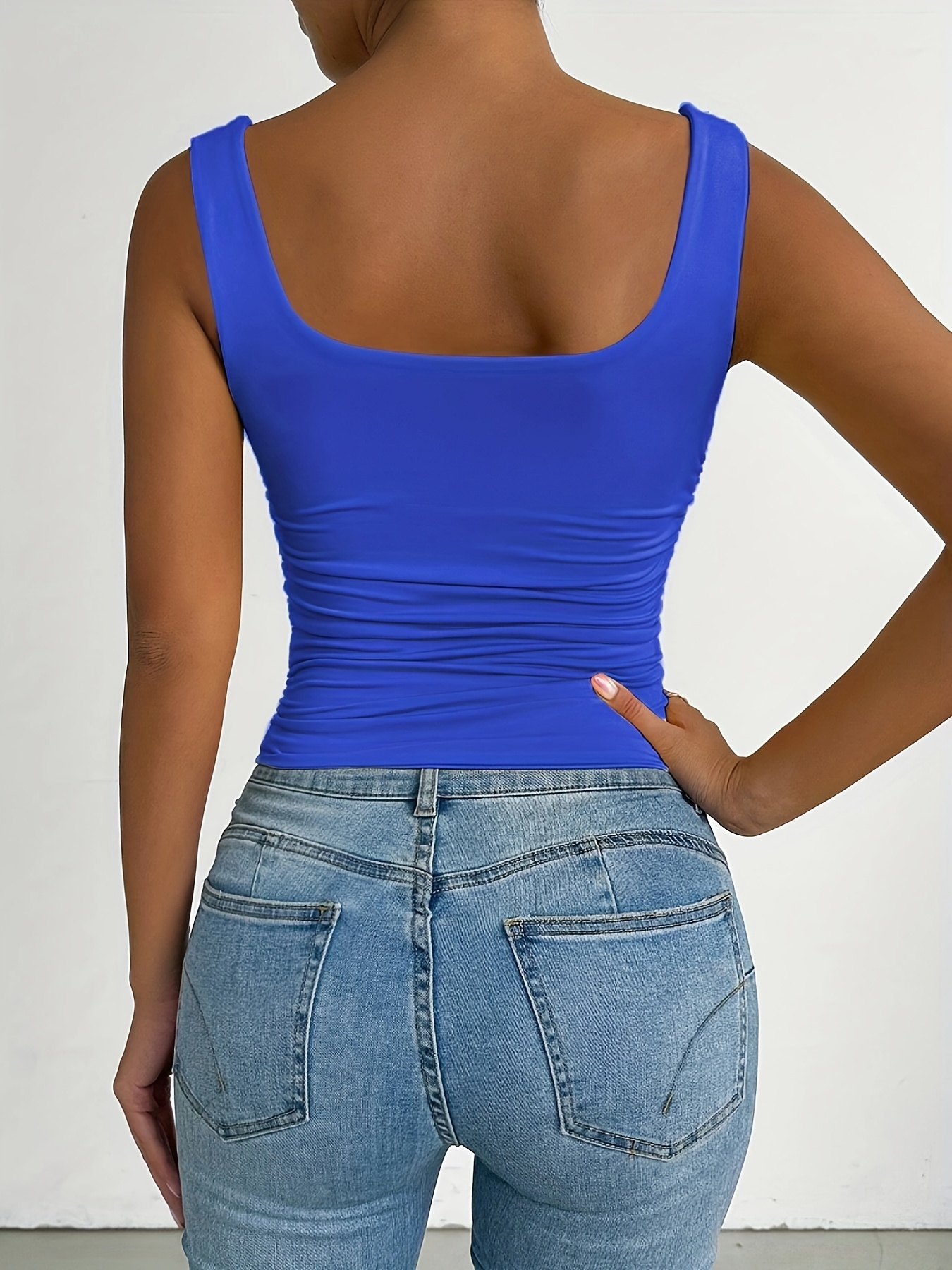 Women'S Red Strapless Tank Top - Skinny Fit, Sleeveless, All-Season, Sexy Style, Solid Color, Perfect for Casual Attire, Casual Attire Top|Strapless Fashion|Skinny Fit Top