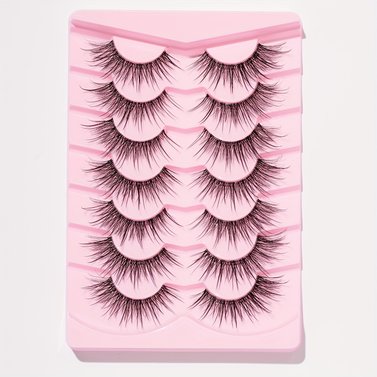 Image of 7 Pairs Of Natural And Long False Eyelashes, Soft And Pointed, Fluffy And -, Exquisite And Fashionable, Phs-mq05