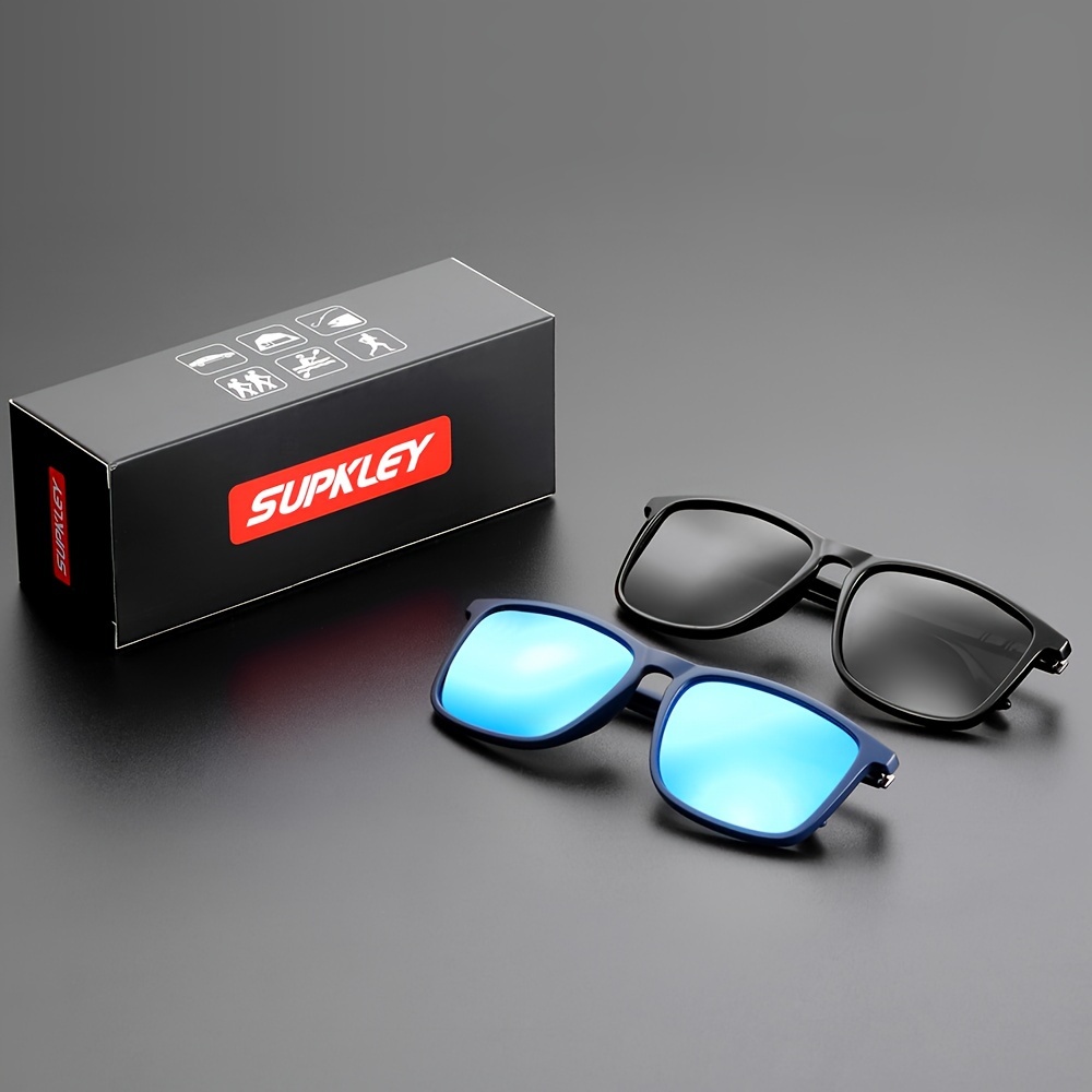 SUPKLEY Sports Polarized Sunglasses For Men, Comfortable Lightweight Protective Sunglasses UV, Mens Sunglasses For Men,sun Glass For Men,men