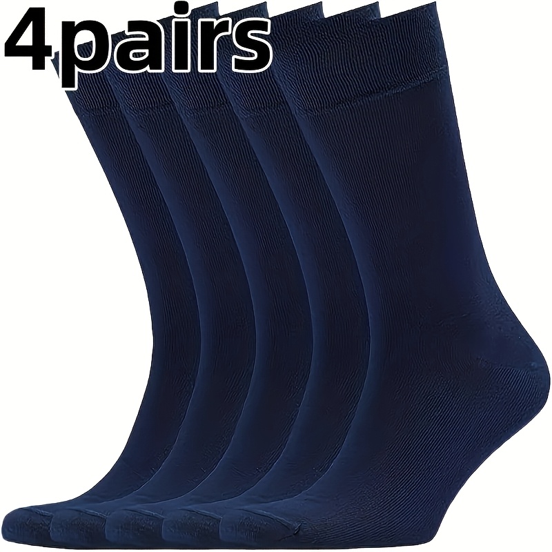 TEMU 4 de Calcetines Media Caña Estilo Casual para , Calientes y Suaves, Colores Aleatorios, Transpirables y Cómodos, Ideal para , Oficina, en Casa,