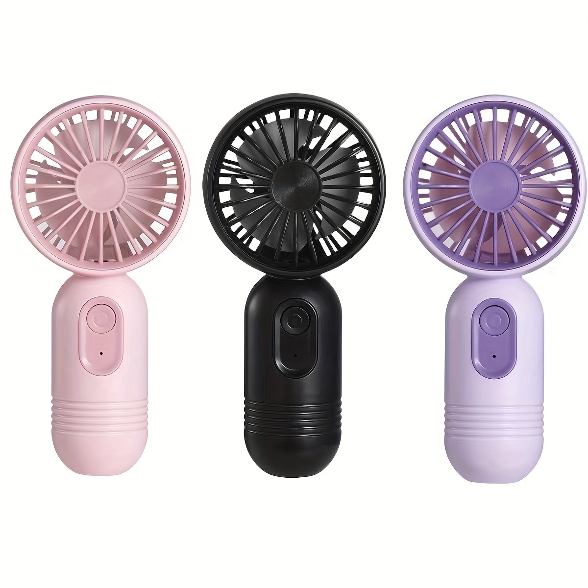1pc, Mini Portable Fan, USB Rechargeable, With 3 Speeds, Handheld Fan For Women, Desktop Fan For Hot Weather, Suitable For Office, Outdoor, Travel And Camping
