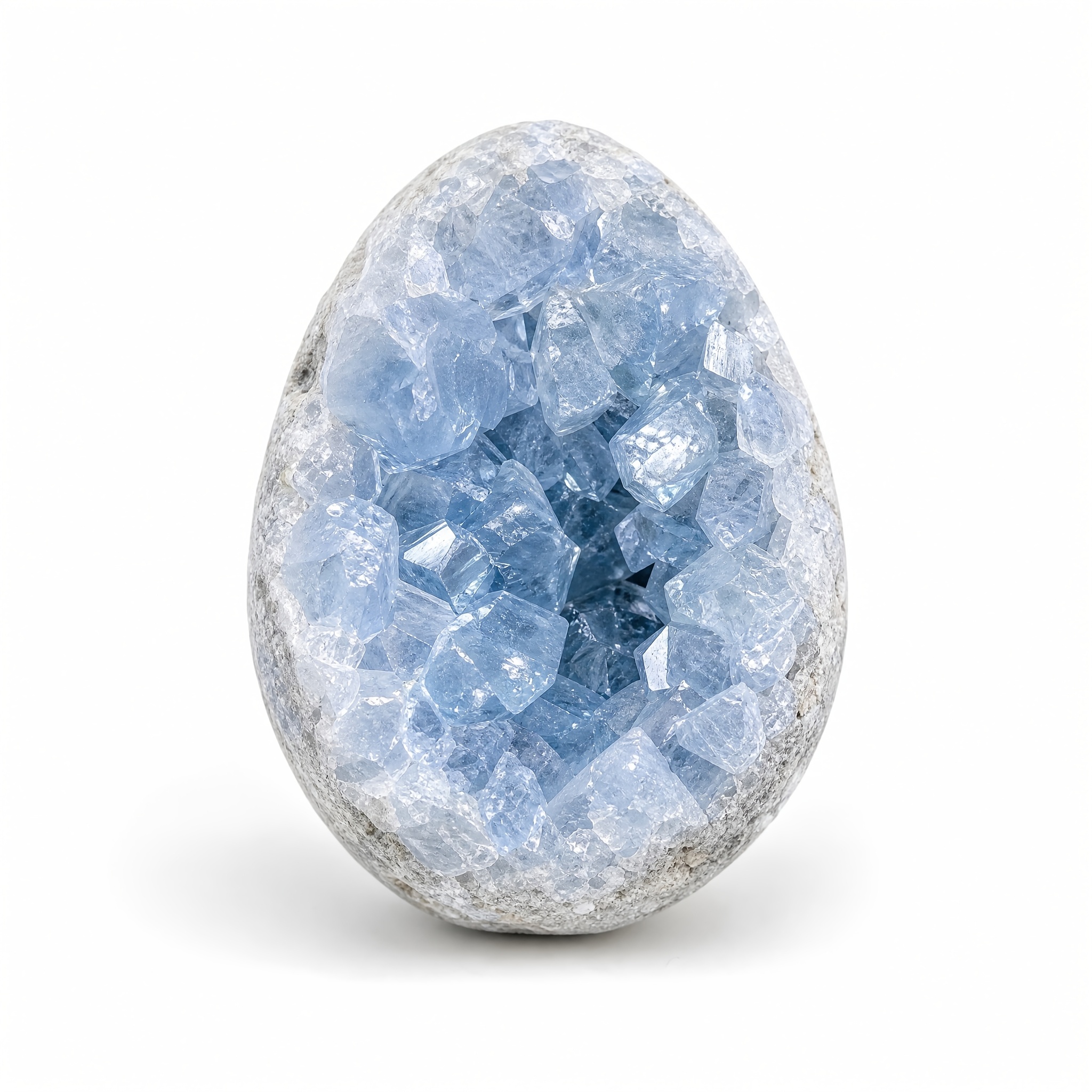 TEMU 1pc Oval Stone Crystal Cluster, Home And Office Decoration, Holiday Gift, Mineral Specimen For Collection