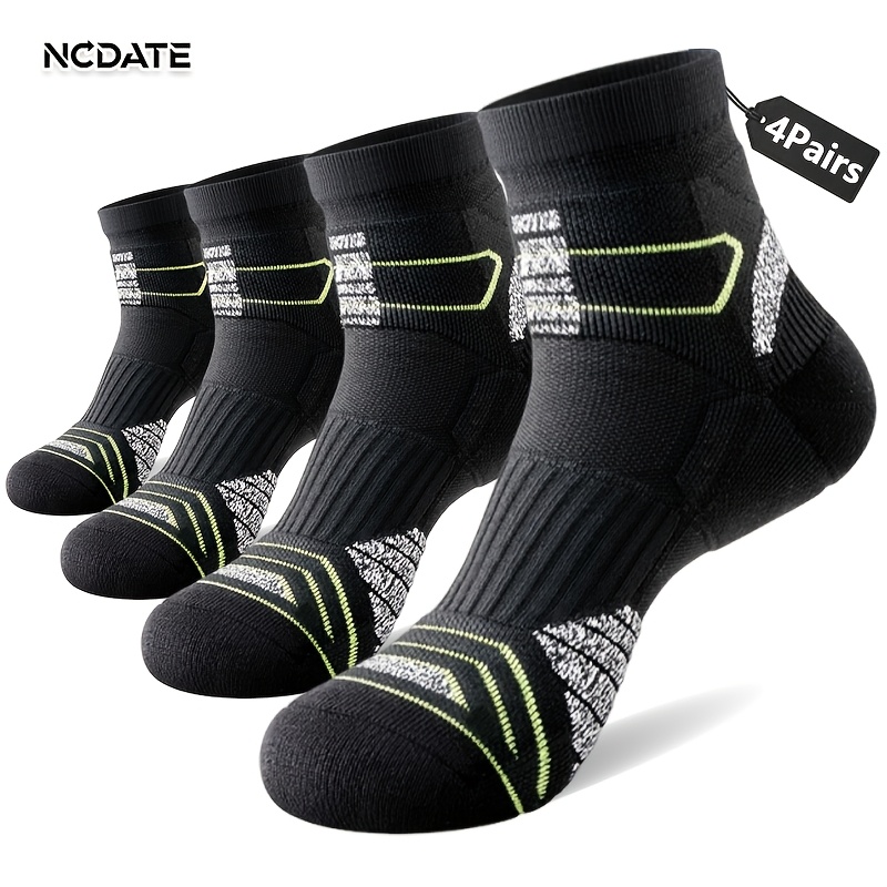 TEMU Calcetines Tobilleros de 4 para Toda Temporada para - Calcetines de para Correr con Tejido de Malla Transpirable, Calcetines Cortos de Tobillo