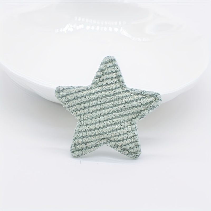 50pcs Of 3.3cm Padded Glitter Fabric Star Appliques For Projects Like Hats, Gloves, Clothing, Leggings, And Headwear Decoration Patches